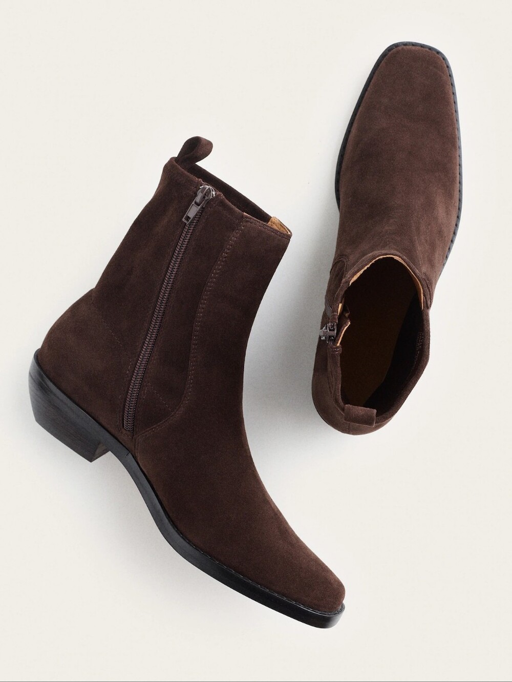 Madewell Idris Ankle Boot Suede Leather Dark Carob Brown Shoes Boots 8 NIB